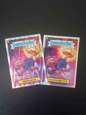 2024 Garbage Pail Kids Chrome 7 - Adam Boom & Blasted Billy II Refractors (260)